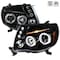 Spec-D Tuning 05-11 Toyota Tacoma Dual Halo LED Pro Headlights 2LHP-TAC06BK-TM - alternate 1
